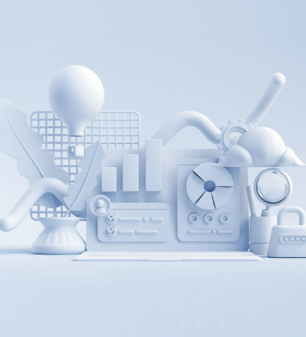  A three-dimensional artwork featuring a variety of sculpted clay objects